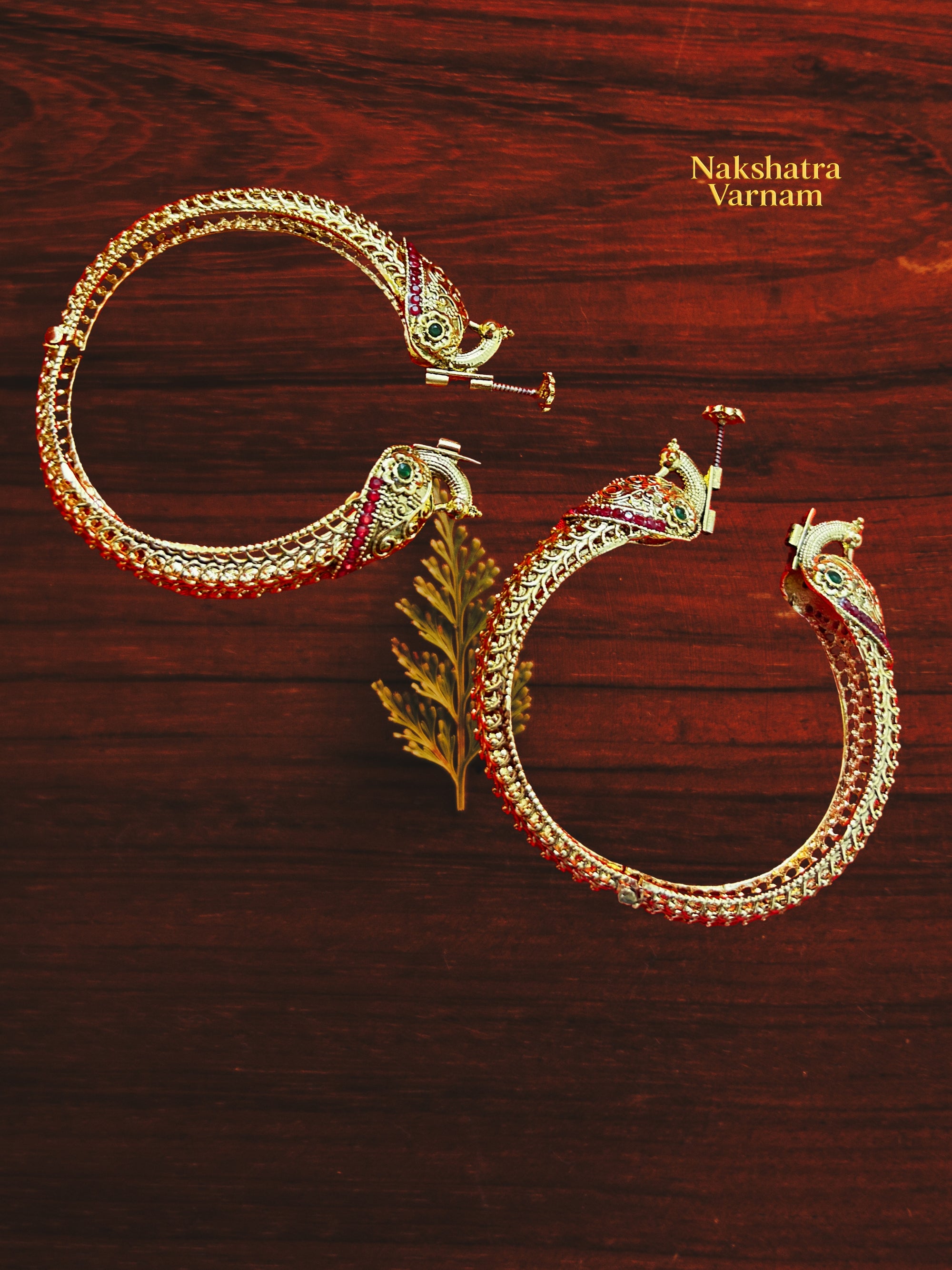 Screw model openable temple kada (set of 2)