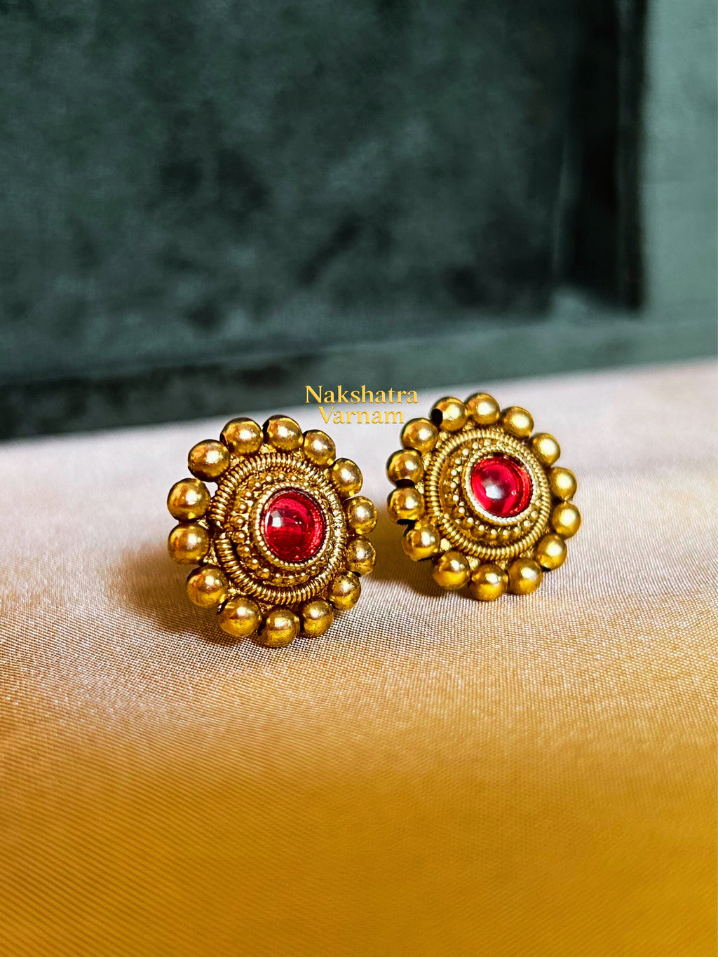 Gold Choker with Ruby stone