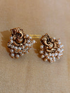 Cluster pearl Ganesha Neckpiece